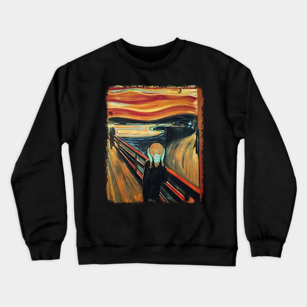 Covid Scream Crewneck Sweatshirt by jonah block